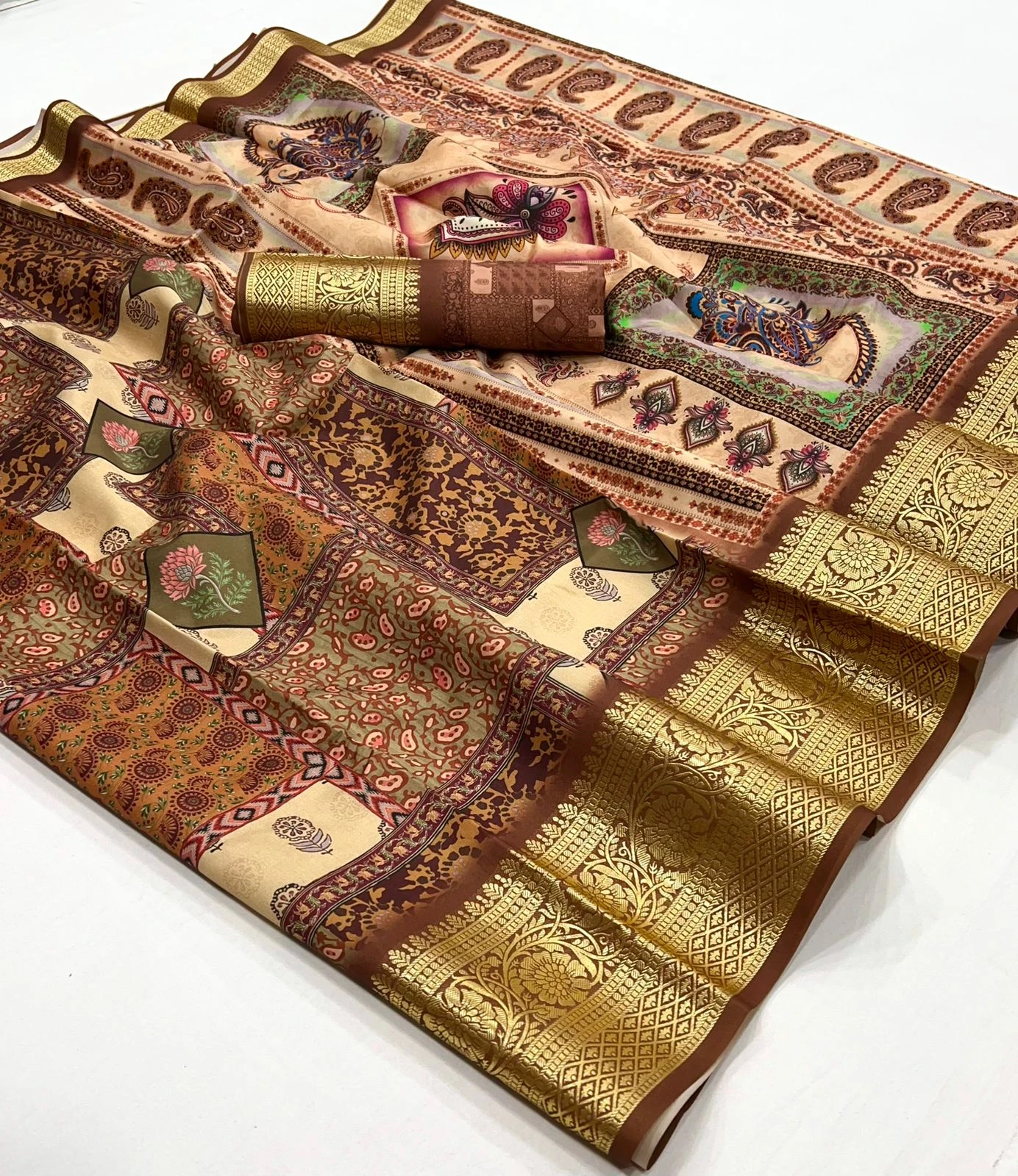 Rajpath Saaria Silk Dola Viscose Wholesale Fancy Sarees Catalog — Wholesale Sarees, MPA wholesale from Surat - Gallery Image 6
